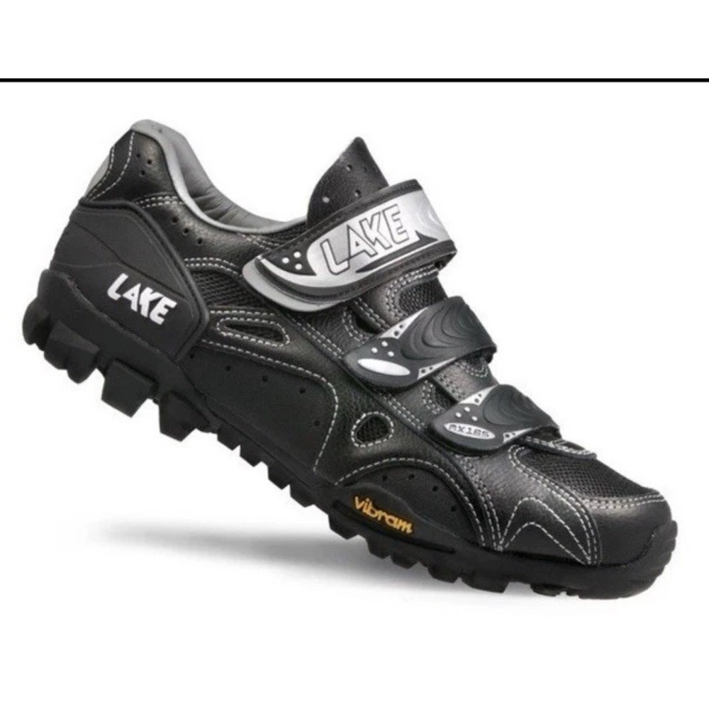 LAKE MTB Bike Cycling Shoes Cleats MX165 Mens 11-11.5 Black 2-Bolt NEW NIB